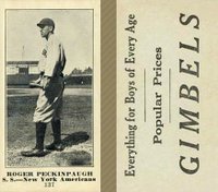 1916 Gimbels #137 Roger Peckinpaugh Baseball Card