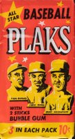 1968 Topps Plaks  #WP Wax Pack Baseball Card