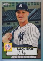 2021 Topps Chrome Platinum Anniversary #142 Aaron Judge Refractor Baseball Card
