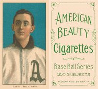 1909 White Borders American Beauty Frame #20 Jack Barry Baseball Card