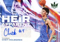 2022 Panini Court Kings Heir Apparent Autographs #HA-CHT Chet Holmgren Jade Basketball Card