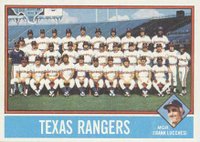 1976 Topps #172 Texas Rangers Team Baseball Card