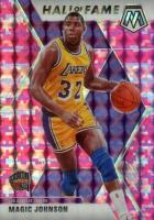 2019 Panini Mosaic #291 Magic Johnson Pink Camo Basketball Card