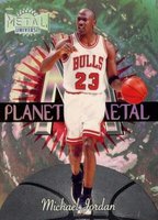 1997 Metal Universe Planet Metal #1 Michael Jordan Basketball Card