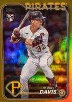2024 Topps #295 Henry Davis Gold Foil Baseball Card