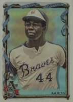2023 Topps Allen & Ginter #83 Hank Aaron Silver Portrait Hot Box Baseball Card