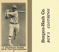 1916 Burgess-Nash Co. #9 J. Franklin Baker Baseball Card