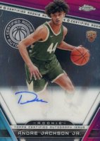 2023 Topps Chrome Certified Rookie Autographs #CRAAJ Andre Jackson Jr. Basketball Card