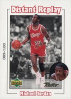 1999 Upper Deck Retro Distant Replay #D1 Michael Jordan Parallel Basketball Card
