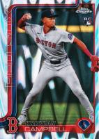 2025 Topps Chrome #171 Kristian Campbell Raywave Baseball Card