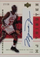 2001 Upper Deck MJ Tributes MJ Milestones #M3 Michael Jordan Autograph Basketball Card