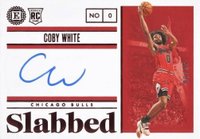 2019 Panini Encased Slabbed Signatures #SLCBW Coby White Red Basketball Card