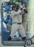 2022 Bowman Chrome NSCC Wrapper Redemption #JD Jasson Dominguez Baseball Card