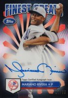 2014 Finest Greats Autographs  #FGAMR Mariano Rivera Black Refractor Baseball Card