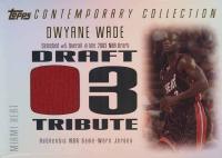 2003 Topps Contemporary Collection Draft 03 Tribute #DT-DW Dwyane Wade Basketball Card