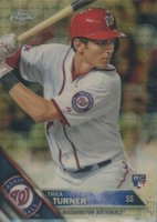 2016 Topps Chrome #32 Trea Turner Superfractor 1/1 Baseball Card