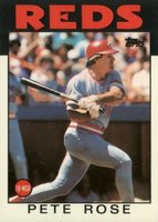 1986 Topps Tiffany #1 Pete Rose Baseball Card