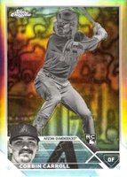 2023 Topps Chrome #95 Corbin Carroll Negative Refractor Baseball Card