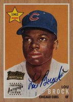 2002 Topps Team Topps Legends Reprint Autograph #TT-LB Lou Brock Baseball Card