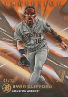 2023 Bowman Inception #28 Ryan Clifford Orange Foil Baseball Card