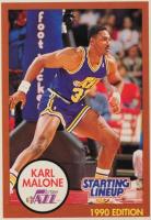 1990 Kenner Starting Lineup # Karl Malone Brown Basketball Card