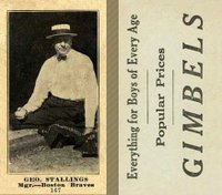 1916 Gimbels #167 Geo. Stallings Baseball Card