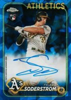 2024 Topps Chrome Sapphire Chrome Sapphire Autographs #CSATS Tyler Soderstrom Baseball Card