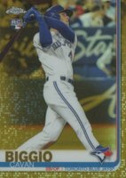 2019 Topps Chrome Update  #42 Cavan Biggio Gold Refractor Baseball Card