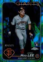 2024 Topps Chrome Update #USC185 Jung-Hoo Lee Blue/Green Lava Lamp Baseball Card