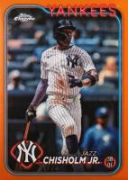 2024 Topps Chrome Update #USC78 Jazz Chisholm Jr. Orange Refractor Baseball Card