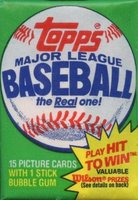 1981 Topps #WP Wax Pack Baseball Card
