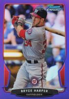 2013 Bowman Chrome #1 Bryce Harper Purple Refractor Baseball Card