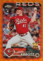 2024 Topps Chrome #154 Andrew Abbott Orange Wave Baseball Card