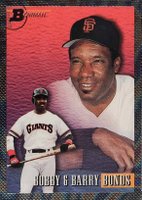 1993 Bowman #702 Barry & Bobby Bonds Foil Baseball Card