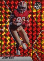2020 Panini Mosaic #178 Jerry Rice Reactive Gold Football Card