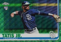 2019 Topps Chrome #203 Fernando Tatis Jr. Green Refractor Baseball Card