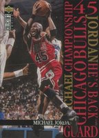 1995 Collector's Choice Jordan-He's Back #M4 Michael Jordan Basketball Card