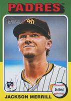 2024 Topps Heritage #689 Jackson Merrill Missing Facsimile Signature Baseball Card