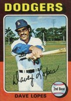 1975 Topps Mini #93 Davey Lopes Baseball Card