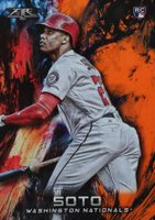 2018 Topps Fire  #181 Juan Soto Orange Baseball Card