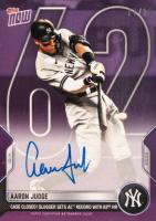 2022 Topps Now #1012C Aaron Judge Autograph-Purple Baseball Card
