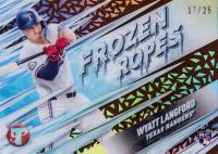 2024 Topps Pristine Frozen Ropes #FR26 Wyatt Langford Orange Baseball Card