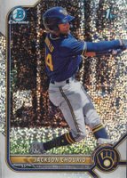 2022 Bowman Chrome Prospects #BCP79 Jackson Chourio Speckle Refractor Baseball Card