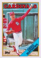 1988 Topps #133 Greg Mathews Baseball Card