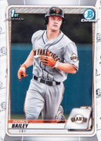 2020 Bowman Draft #BD146 Patrick Bailey Chrome Baseball Card