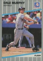 1989 Fleer #596 Dale Murphy Baseball Card