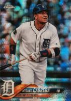 2018 Topps Chrome #26 Miguel Cabrera Prism Refractor Baseball Card