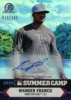 2021 Bowman Chrome 2020 Summer Camp #SC18 Wander Franco Autograph Baseball Card