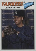 2018 Topps Archives #200 Derek Jeter Navy Blue Shirt Baseball Card
