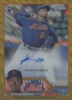 2023 Topps Chrome Update Autograph #ACKSE Kodai Senga Gold Wave Baseball Card